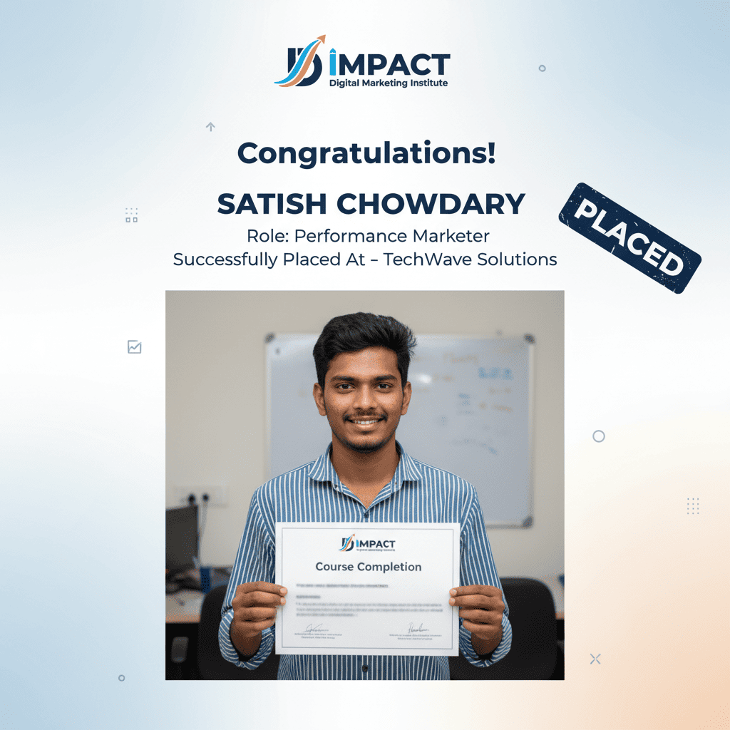 Digital marketing placement in Hyderabad from Impact Digital Marketing Institute - email marketing and analytics job role