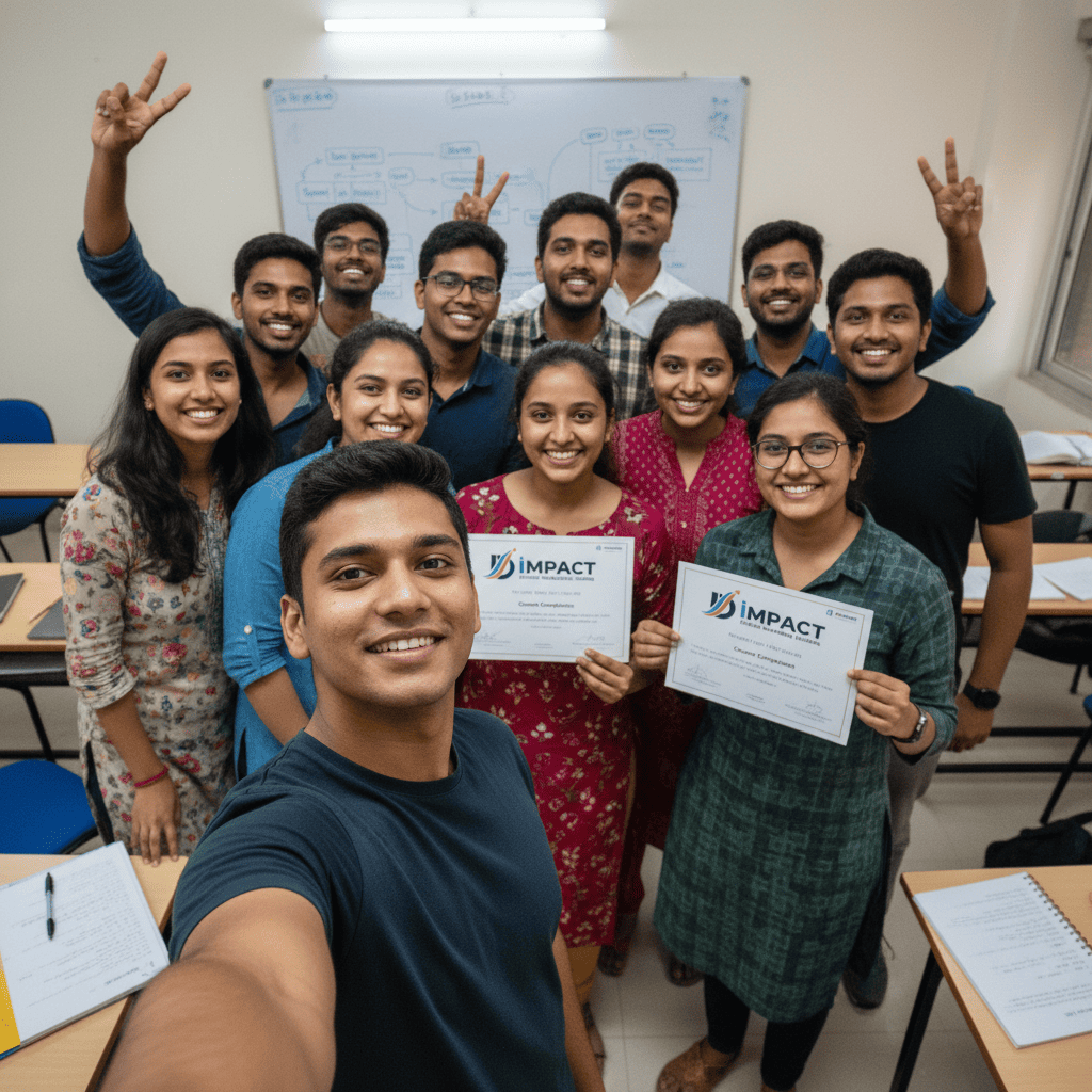 Impact Digital Marketing Institute Hyderabad student learning digital marketing - SEO training session Madhapur